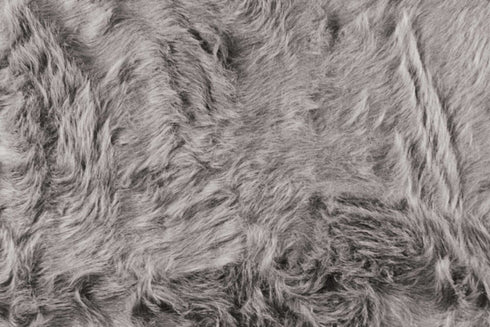 2' X 3' Black Faux Sheepskin Animal Print Washable Area Rug